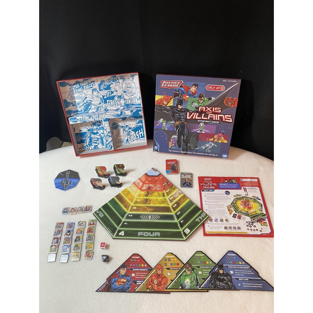 DC Comics Justice League Axis of Villains‎ Strategy Game Target WB 100% Complete